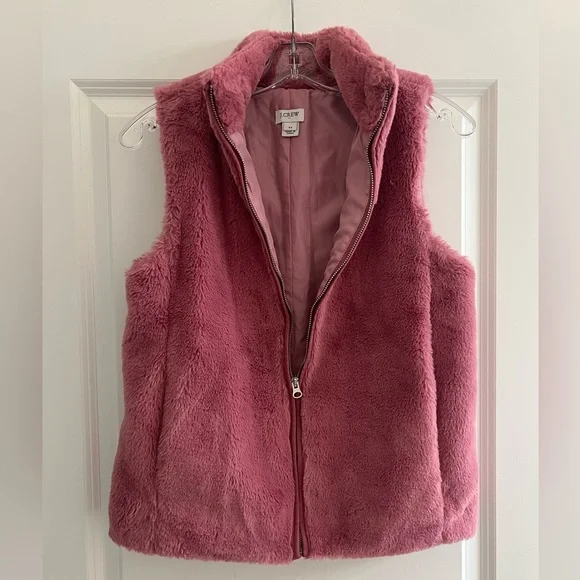 J. CREW FAUX FUR VEST - Picture 4 of 10